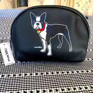 NWT Marc Tetro Dog Lover Boston Terrier Makeup Bag